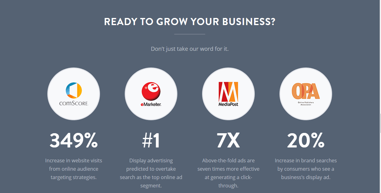 A graphic that says ready to grow your business